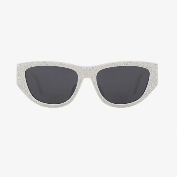 Celine Animation 55mm Gradient Cat Eye Sunglasses CELINE EYEWEAR Animation crystal-embellished cat-eye acetate  main image 2